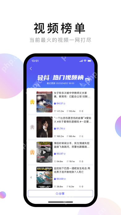 轻抖小程序对标账号分析操作界面
