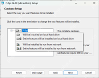7-Zip 安装窗口已经打开,说明已经进入重新安装阶段,可以继续按默认路径完成安装。