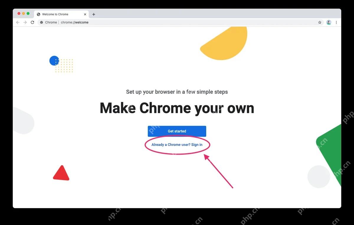 Chrome 新资料中的登录入口