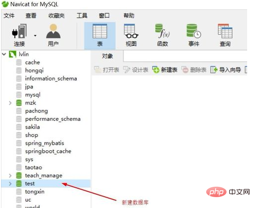 navicat で新しいテーブルを作成するにはどうすればよいですか?