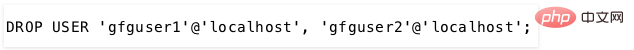 Detailed explanation of the use of DROP USER statement in MySQL