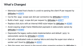 Uvicorn 设置文档展示 WebSocket 实现选择参数与可选后端