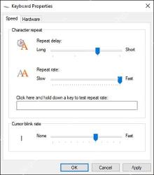 Win10怎么调整键盘按键重复速度