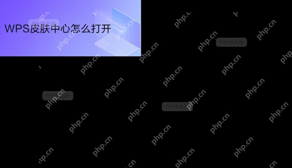WPS 首页右上角的皮肤按钮入口,服务于打开更换皮肤入口这一步