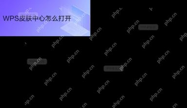 WPS 首页右上角的皮肤按钮入口,服务于打开更换皮肤入口这一步