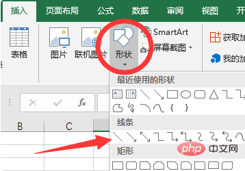 How to draw lines in excel