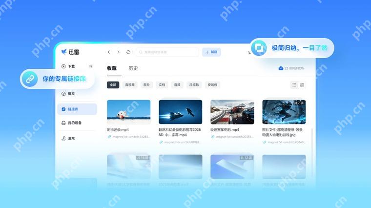 迅雷网盘 APP 怎么把云盘文件同步到电脑端第3步操作界面