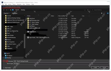 Lightroom Classic Windows 创建新目录文件夹时输入目录名称