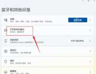 Win11 蓝牙和其他设备中进入打印机和扫描仪