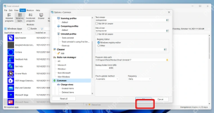 Total Uninstall Windows Options 窗口底部 OK 保存按钮。