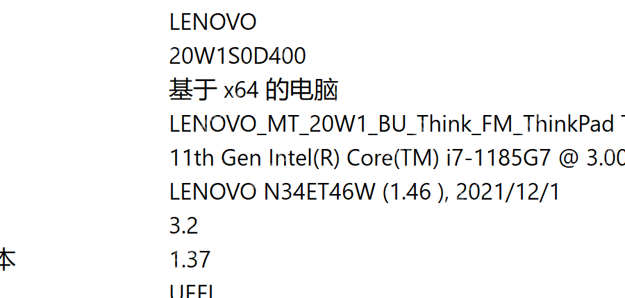 系统摘要里直接看到 BIOS 版本和日期字段