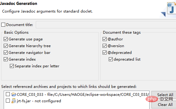 Comment utiliser Eclipse pour générer de la documentation Java