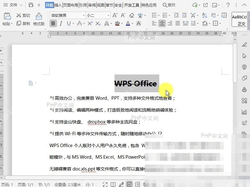 Word如何设置双删除线?设置效果