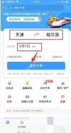 12306怎么为同行人分别选座：选择始发地、目的地和出发日期后点击查询车票。