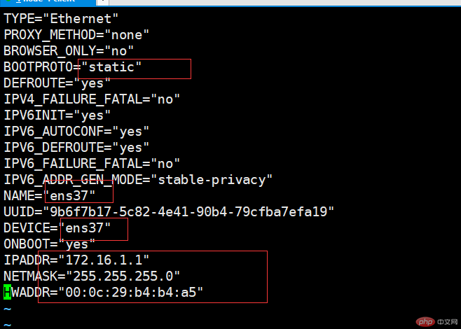 centos7 host only mode settings