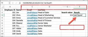 XLOOKUP 公式加入 if_not_found 参数避免出现 #N/A