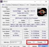 CPU-Z CPU 页面底部红框标出 Cores 6 和 Threads 12