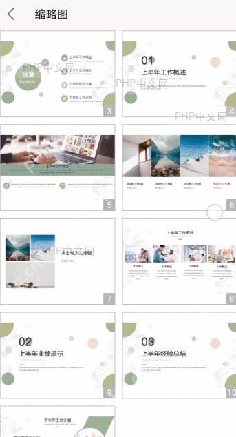 如何查看 PPT的缩略图设置效果