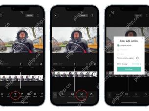 CapCut APP 剪辑字幕入口界面