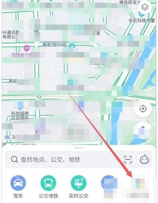 高德地图首页更多工具入口,用于进入反馈上报