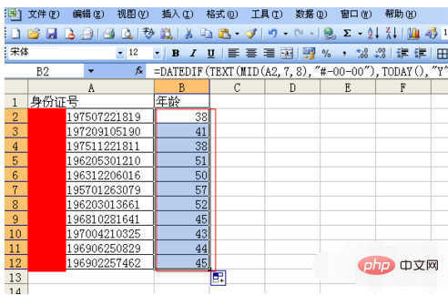 How to extract accurate age from ID number