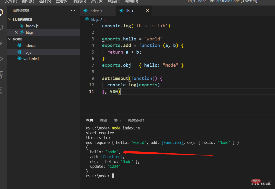 Une brève discussion sur les spécifications des modules dans Nodejs