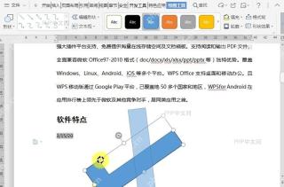 WPS如何自由旋转文档中插入的对象?设置效果
