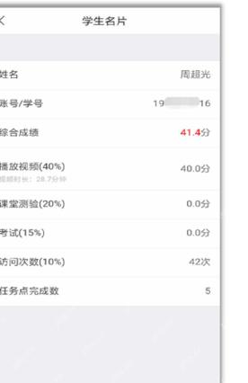 学习通学生成绩详情