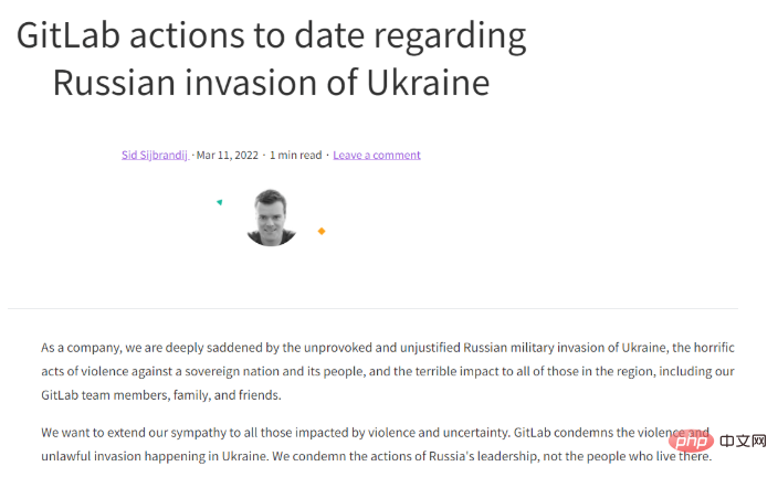 JetBrains和Gitlab均表明暂停在俄罗斯的业务，国内网友对此有何看法？