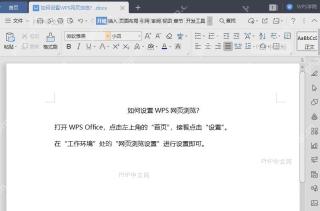 如何设置WPS网页文件下载位置？