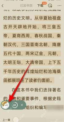 番茄免费小说阅读页听书按钮