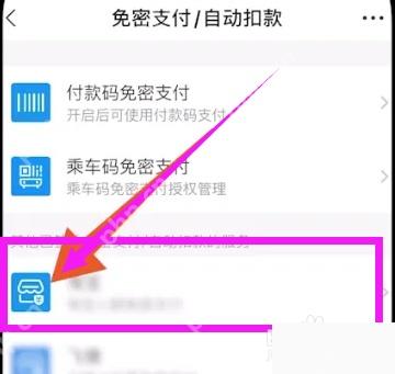 支付宝免密支付和自动扣款列表中的已授权应用,选择要关闭的小额免密项目