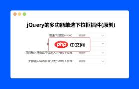 jQuery多功能单选下拉框插件