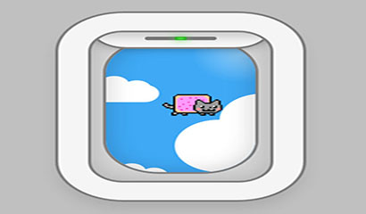 jquery+css3飞机窗口动画特效