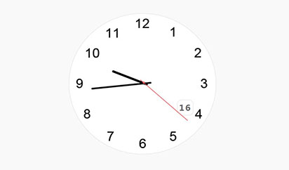 jQuery带日期的指针时钟特效