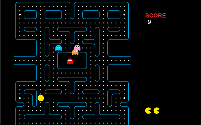 HTML5吃豆人(Pac-Man)小游戏