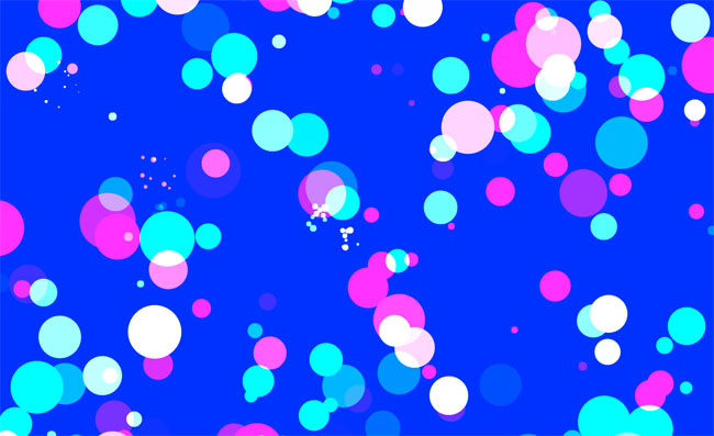 HTML5 Canvas泡泡悬浮鼠标特效