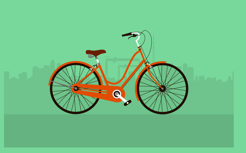 HTML5做出模拟自行车行驶动画特效
