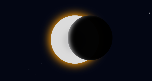 逼真的CSS3日食动画特效
