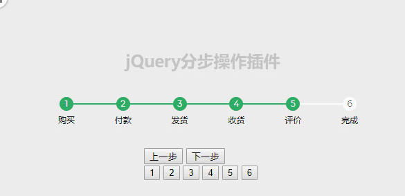 jQuery商城购物步骤流程代码
