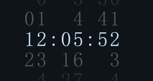 css3+jquer简单数字时钟代码