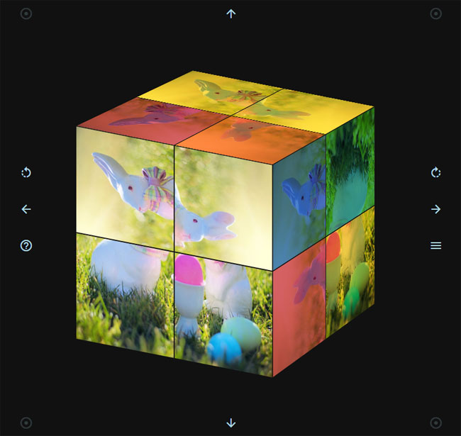 HTML5-3D Rubik's Cube Rotation Puzzle Code
