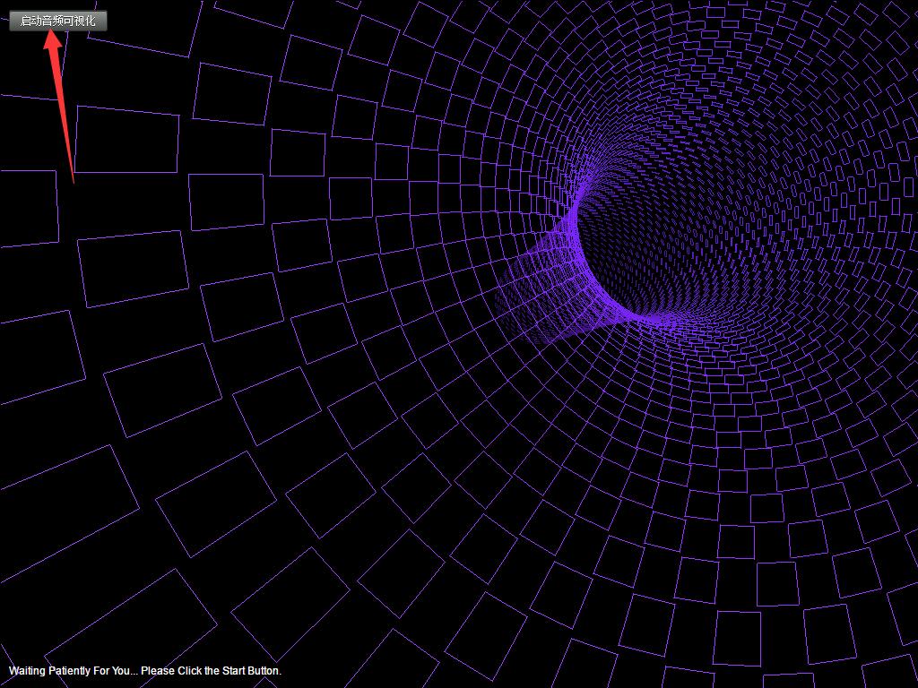 超级科幻炫酷可视化带音乐时空隧道特效背景动画