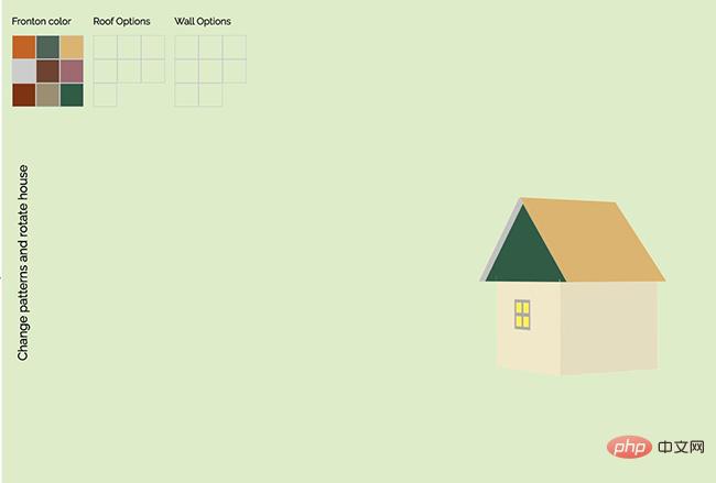 HTML5房屋自定义装饰网页动画效果