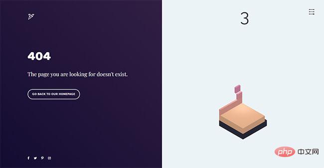 带方块消除游戏的404页面特效
