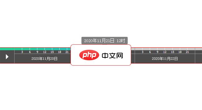 jQuery日期时间轴进度条播放代码
