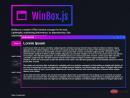 轻量级html5 WinBox页面弹窗插件
