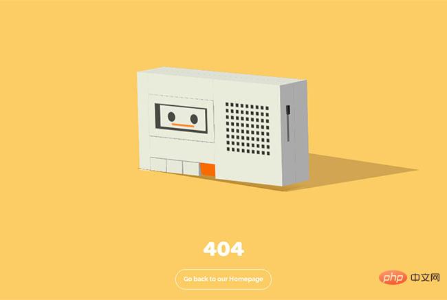 HTML5收音机404动画特效