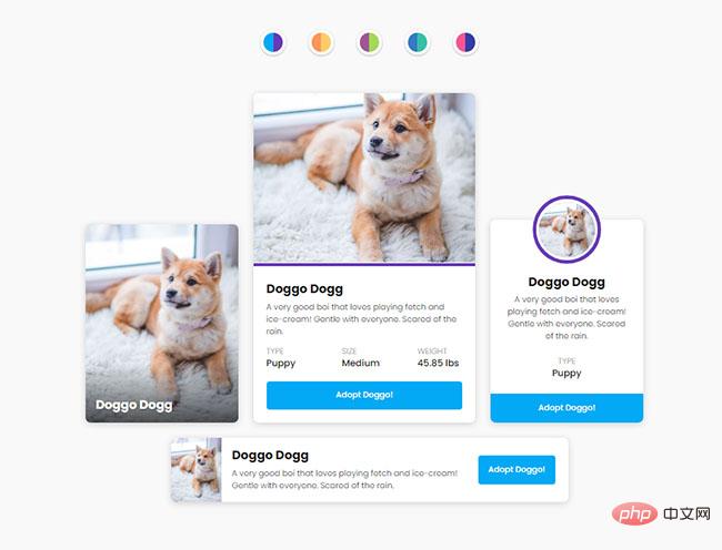 jQuery picture border and button color switching special effects