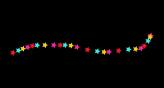 html5 svg彩色星星跟随鼠标光标移动动画特效